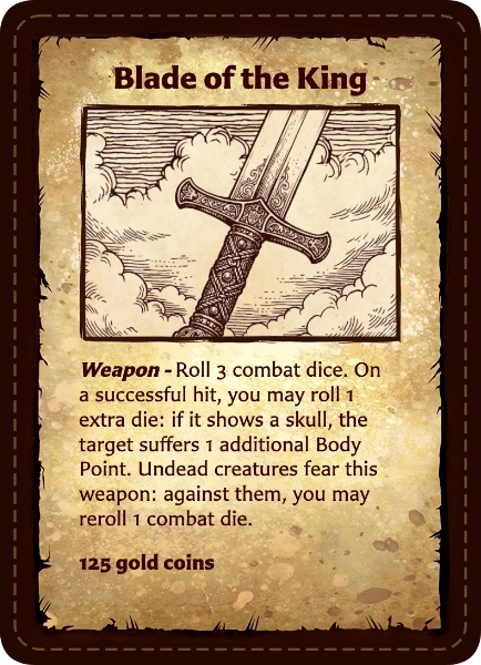 Equipment Card Example